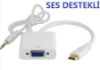 OEM Mini HDMI TO VGA KABLO ÇEVİRİCİ DÖNÜŞTÜRÜCÜ  resmi