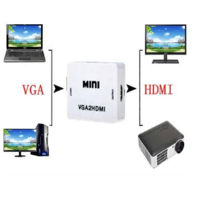 VGA TO HDMİ ÇEVİRİCİ DÖNÜŞTÜRÜCÜ CONVERTER ADAPTOR resmi