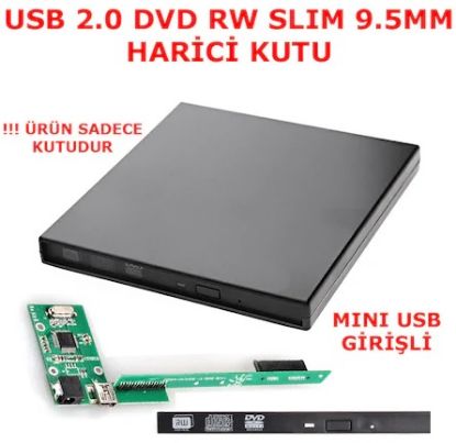 OEM USB SATA Harici DVD RW Writer Kutusu 9.5mm  resmi