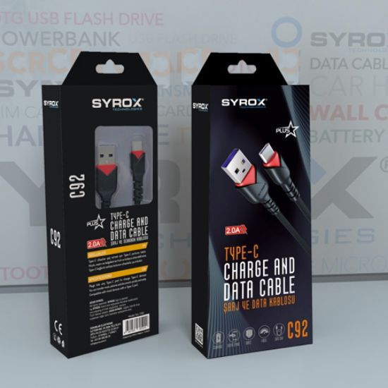 Picture of SYROX SYX-C92 Plus Type-C 2.0A Hızlı Şarj & Data K