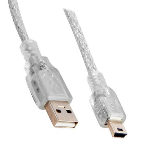 Picture of PM USB 2.0 ŞEFFAF MİNİ 5 PİN 3 METRE KABLO