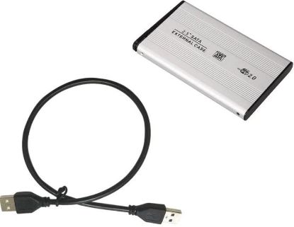 OEM 2,5 SATA HARDİSK KUTUSU USB 2.0 AluminyumGümüş resmi