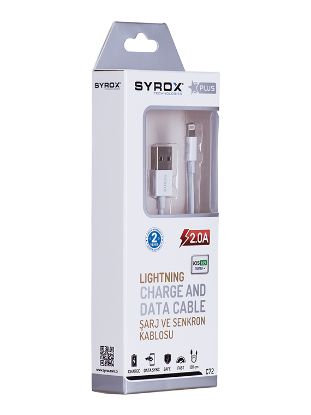 SYROX SYX-C72 İphone 6S/7 Plus 2 MaH Lüks Usb Kab resmi