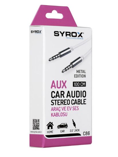 SYROX C86 Aux / 1,0M / Eko Kablo resmi