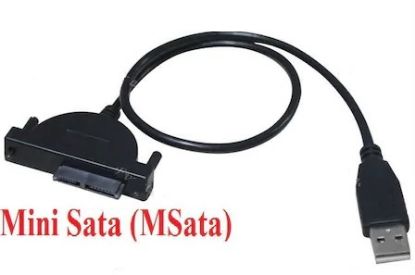 OEM USB 2.0 to 7+6 13 Pin Mini SATA Kablo resmi