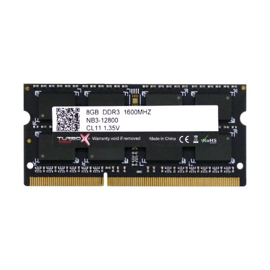 Picture of TURBOX 8 GB DDR3 1600Mhz SODIMM NTB RAM 1.35V LOW