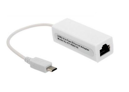 OEM Micro USB To Ethernet Çevirici Dönüştürücü Ada resmi