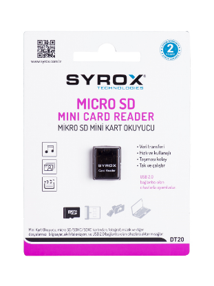 SYROX DT20 – TF Micro Kard Okuyucu resmi