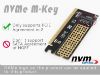 M.2 NVMe SSD NGFF To PCIE 3.0 X16 Adaptör resmi