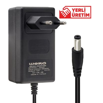 OEM 12 VOLT-1 AMPER ADAPTÖR 5.5*2.5  UÇ resmi