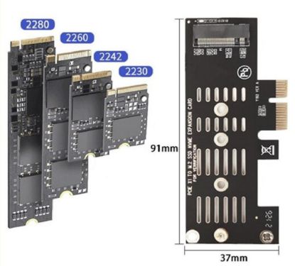 OEM Pci-e Express 3.0 To Nvme Ssd M.2 M Key Çeviri resmi