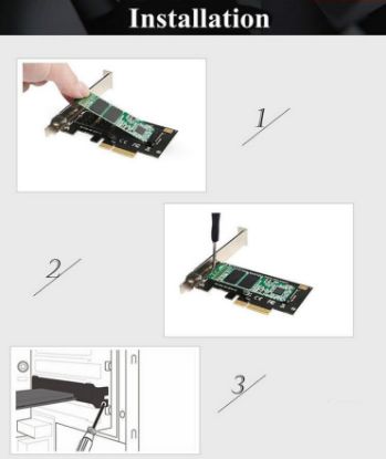 OEM Pci-e Express 3.0 X4 To Nvme Ssd M.2 M Key Kar resmi