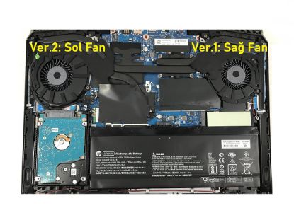 Hp Omen 15-dc0002nt Fan V2 (Sol Fan) resmi