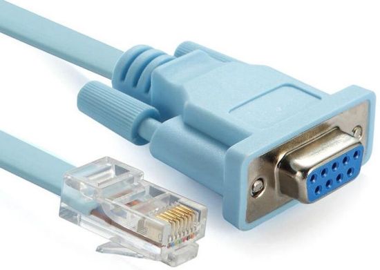 Alfais RJ45 To RS232 9 Pin CAT5E 6 Çevirici Dönüşt resmi