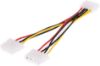 4 Pin Molex Power Çoklayıcı 2 Çıkış 1 Giriş KABLO resmi