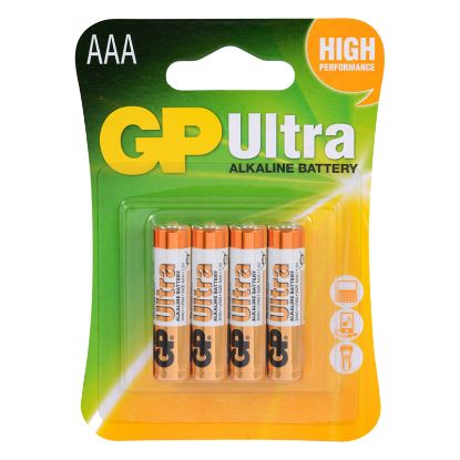 GP 24AU-2U4 ALKALİN İNCE KALEM PİL 4LÜ PAKET resmi