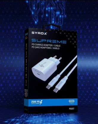 SYROX PD25T 25W PD TYPE-C TO TYPE-C ŞARJ SET resmi