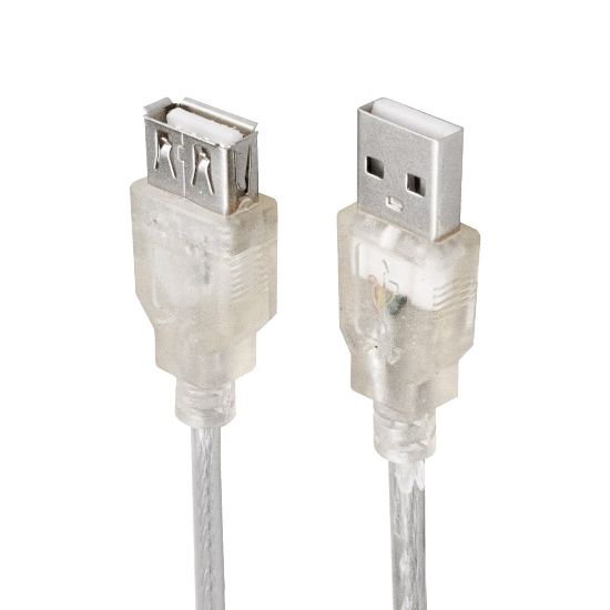 PM ŞEFFAF/MAVİ 5 METRE USB 2.0 UZATMA KABLOSU resmi