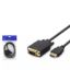 HADRON HDMI TO VGA KABLO 120HZ SİYAH 1.8MT resmi