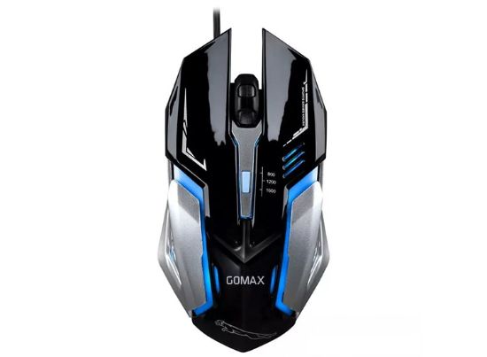 Gomax M2 RGB Işıklı Optik Oyuncu Faresi -SİYAH resmi