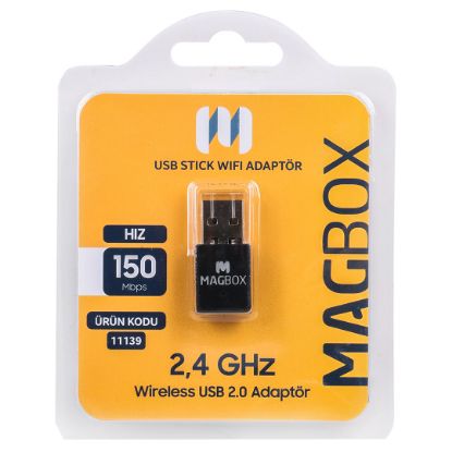 MAGBOX USB STICK MİNİ 802.11N WİFİ 7601 İŞLEMCİLİ  resmi