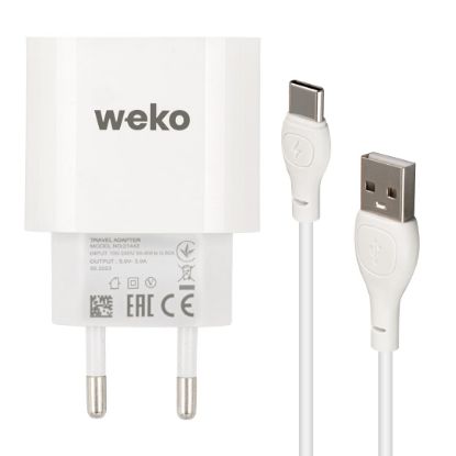 WEKO PDU QC 3.0 AMPER ŞARJ BAŞLIK ADAPTÖRÜ +TYPE-C resmi