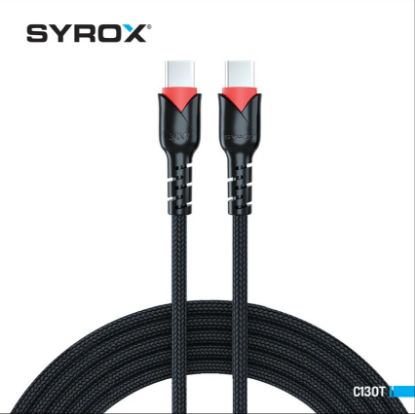 SYROX C130T PD 30W TYPE-C TO TYPE-C DATA&ŞARJ KABL resmi