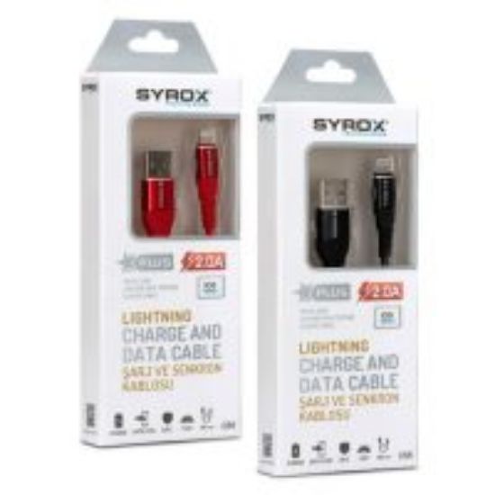 SYROX SYX-C88 Lightning 2.0A 1M METAL KABLO resmi