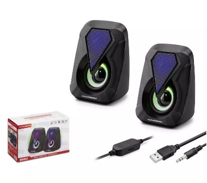 HADRON HD6054 BİLGİSAYAR HOPARLÖRÜ 1.1 LEDLİ SİYAH resmi