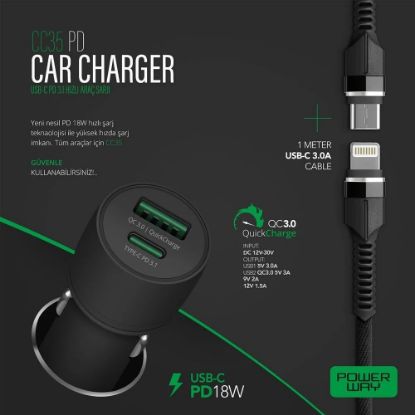 POWERWAY CC35 YENİ NESİL USB-C (IPHONE TO TYPE-C)  resmi