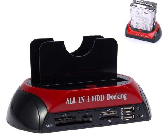 Alfais 3.5 2.5 Usb Ide Sata Esata Hdd  Dock Stand resmi
