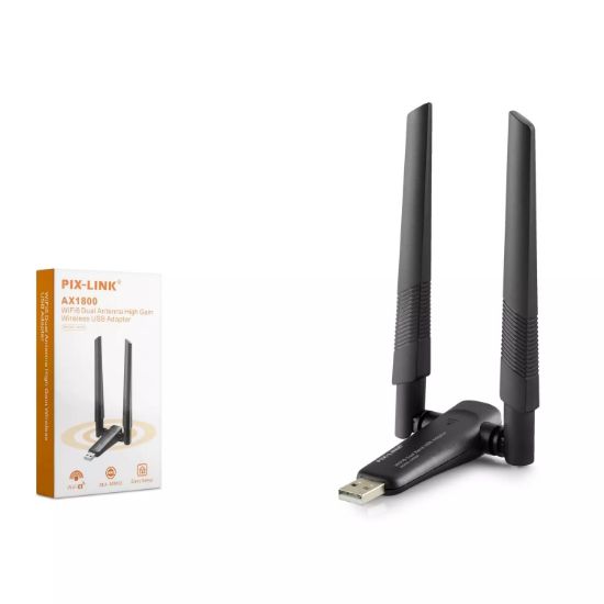 PIX-LINK USB WIFI ADAPTOR 2.4GHz&5GHz AIC8800D AX1 resmi