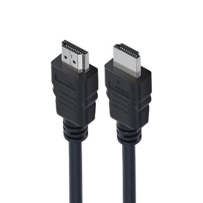 OEM PLASTİK DÜZ SİYAH 1.5 METRE HDMI KABLO(REFRESH resmi