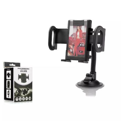 HADRON ARAÇ TELEFON TUTUCU VANTUZ + KISKAÇ SİYAH resmi