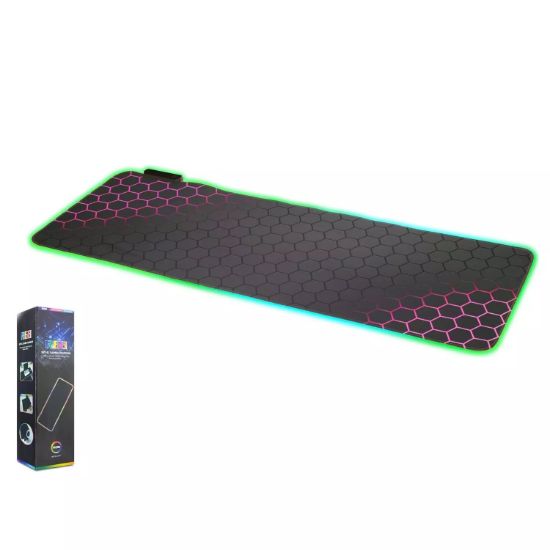 Onezero Zr1002 Rgb Mouse Pad 300*800Mm Petek Desen resmi