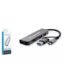 Hadron Type-C Hub Combo 3*Usb3.0 + Sd + Tf 5In1 Gr resmi