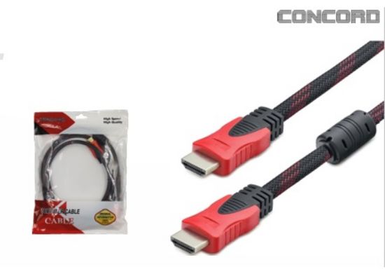 CONCORD HDMI POŞETLİ KABLO ÖRGÜLÜ 15MT resmi