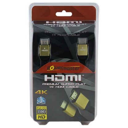 PM 1.4V 3D 4K UYUMLU GOLD YASSI ÖRGÜLÜ HDMI 1.5M resmi