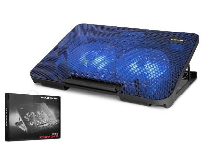 HADRON HD2007 NOTEBOOK SOĞUTUCU LEDLİ ÇİFT FANLI S resmi