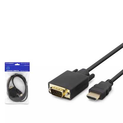 HADRON HDMI TO VGA KABLO 120HZ SİYAH 1.8MT resmi