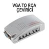 Alfais Vga To Tos Rca AV Çevirici Dönüştürücü Adap resmi