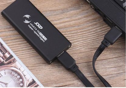 Alfais Mini Pci-e mSATA To Usb 3.0 Ssd Harddisk Ku resmi