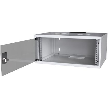 OEM 4U 540x400mm Duvar Tipi Siyah Kabinet resmi