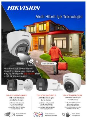 HIKVISION 2MP BULLET 2.8MM DS-2CE16D0T-EXLPF Akıll resmi