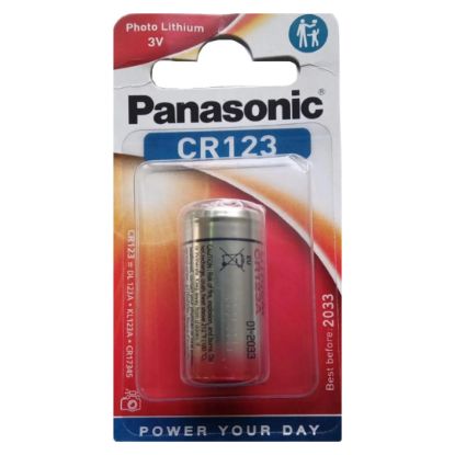 PANASONİC CR123AL/1B 3 VOLT LİTYUM CR123 TEKLİ FOT resmi
