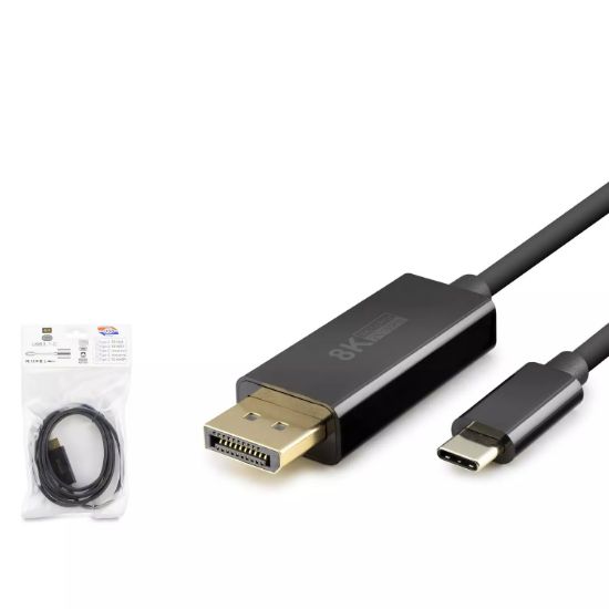 Hadron Type-C-DisplayPort Kablosu 8K 60Hz 1.8 m resmi