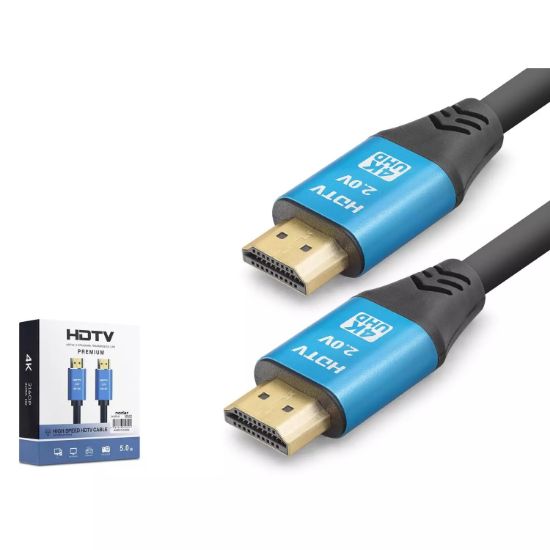 Nodar Hdmi Kablo 4K-60Hz/1080P120Hz 19+1 5M Siyah resmi