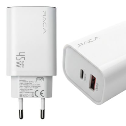 RACA U201 GAN 45 WATT (TYPE-C PD + USB QC) HIZLI Ş resmi