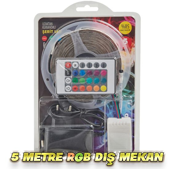 Poke RGB Dış Mekan Şerit Led Tak Kullan 5 Metre  resmi