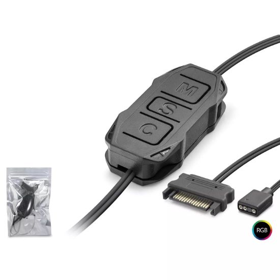 NODAR Mini ARGB Fan Kontrolcüsü - Siyah resmi